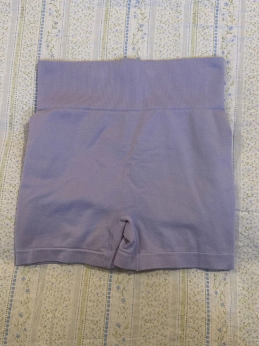 Light Purple high-waisted athletic shorts